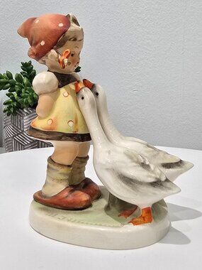 Goebel Hummel (M.I. Hummel) - Goose Girl, No. 47, Western Germany, Vintage ~1960